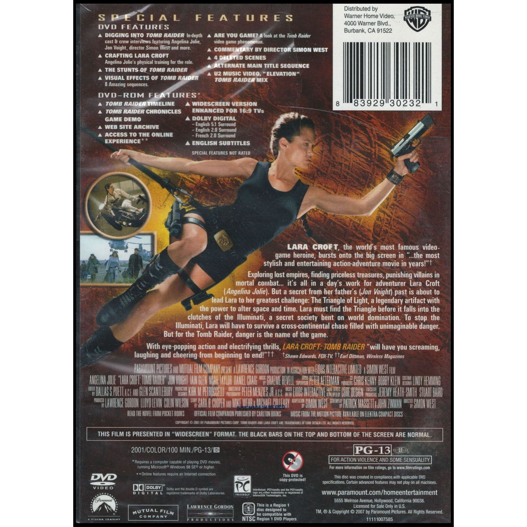 Lara Croft: Tomb Raider (DVD, 2001) - Walmart.com