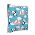thumbnail image 2 of Bingfone Panda Flying in the Sky Linen Throw Pillow Covers Cushion Case Pocket Button Vintage Farmhouse Pillowcase for Sofa Couch Bed 16"x16", 2 of 9