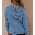 thumbnail image 2 of Blusa informal para mujer, sudaderas con capucha, cordón, manga larga, bolsillo, Top informal para mujer a la moda, 2 of 6