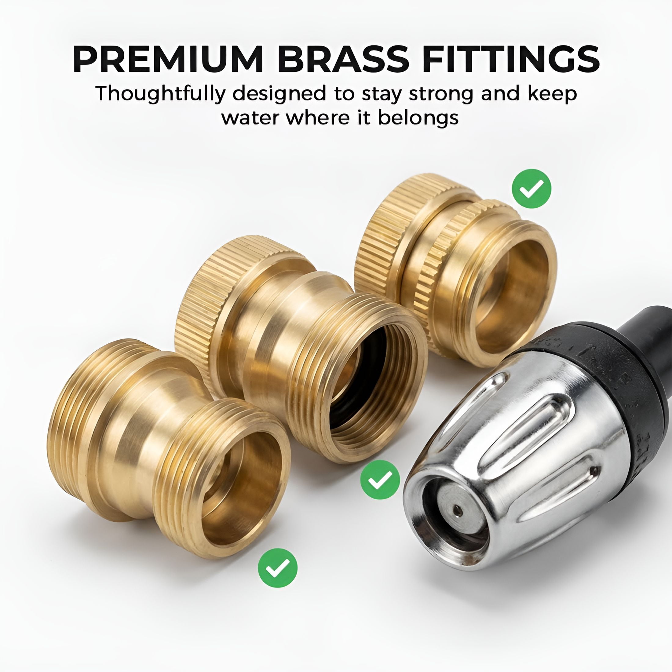 CURYMAY Turn Any Hose into a High Pressure Water Washer Jet,Heavy Duty Garden Hose Nozzle,Multi Function Lawn Garden Watering Sprayer,Spray Nozzles for Garden Hose for Cleaning Yard Pets Car