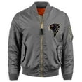 thumbnail image 1 of Ma Croix Mens Souvenir Bomber Jacket Premium MA-1 Flight Outerwear, 1 of 3