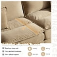 thumbnail image 3 of Dinosisco 84"L Deep Seat Sofa, Corduroy Upholstered Sleeper Couch for Living Room, Khaki, 3 of 8