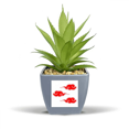 thumbnail image 1 of Clouds Auspicious Happy Chinese Tradition Fake Pineapple Flower Pot Vase Mini Decor, 1 of 3