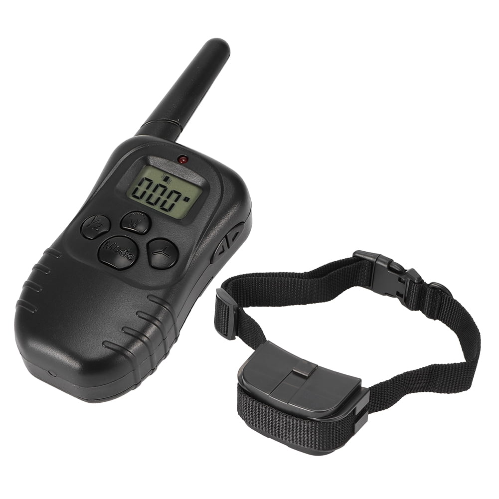 Sonew Pet Training Collar 300M Remote Electric Dog Collar Shock Vibration Rainproof Pet Training Collar with LCD Display Remote Control Dog Collar Walmart