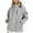 Gray, variant on Uaswgudfs ​Parka Jacket: Women's Autumn Long-Length Hooded Coat with High Collar, Snap/Zipper Closure, Multi-Pocket Windproof Rain Protection​