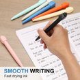 thumbnail image 3 of 4PCS Funny Rollerball Pens, 0.5mm Interesting Writing Pen Black Gel Ink Pens Cute Answers Questions Choose ABCD Rotation Decompression for Gift Friends, Orange, 3 of 7