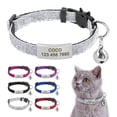 thumbnail image 2 of Pet Artist Sequins Quick Release Cat Collar Safety Breakaway Personalised ID Name Collars, 2 of 12