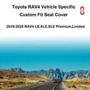 EKR Car Seat Covers Fit for Toyota RAV4 LE,XLE,XLE Premium,Limited 2019-2025 Full Set Leather Seat Cushion Waterproof Automotive Seat Protectors(5 Seats,Beige)