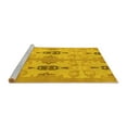 thumbnail image 2 of Ahgly Company Machine Washable Indoor Square Abstract Yellow Modern Area Rugs, 6' Square, 2 of 4