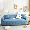 thumbnail image 5 of Namzi Jacquard Velvet Elastic Sofa Cover 2-Seater Anti-Cat Scratch Furniture Protector, All-Season Universal Slipcover with Pillow Covers, Soft Home Living Room Decor,1 Piece,Blue, 5 of 5