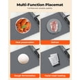 thumbnail image 4 of WELLPEAK Food Warming Mat, Electric Warming Trays for Home Buffet Party Gatherings, Full Surface Silicone Fast Heating Mat for Food with 3 Level Temperature, Auto-Off, Roll Up Food Warmer, 4 of 8