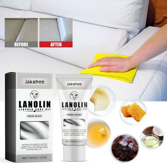 TopLLC Leather Care Wax Oil Polish Shoes Bags Chairs Leather Products Cleaning Care Maintenance Polish 60g Leather Care Wax