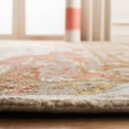 thumbnail image 4 of SAFAVIEH Trace Alexandreana Floral Bordered Wool Area Rug, Ivory/Red, 6' x 6' Square, 4 of 9