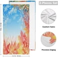 thumbnail image 2 of Note Music Maple Hand Towels, Fall Leaves Musical Score Kitchen Towel Ultra Soft and Absorbent,Decorative Fingertip Face Towel for Bathroom Hotel, 2 PCS, 28.3"x 14.4", 2 of 6