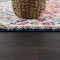 thumbnail image 6 of Hauteloom New Bodrum Oriental, Traditional Living Room, Bedroom Area Rug - Colorful Floral Medallion Carpet - Vintage Distressed - Orange, Red, Purple, Dark Blue - 5'3" x 7'3", 6 of 6
