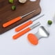 thumbnail image 4 of Inteprter Juego de 4 unidades de herramientas de grabado de calabaza de Halloween de acero inoxidable, herramientas de grabado antideslizantes con mango Cocina y Comedor Inteprter HA064955-00, 4 of 6