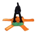 thumbnail image 3 of Disfraz de Halloween para mascotas, ropa ajustable suave y transpirable para perros con gato negro para fiesta de cosplay diaria, 3 of 8