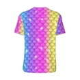 thumbnail image 2 of Daiia Rainbow Scales2 Mens Baseball Jersey Button Down Shirts Short Sleeve Sports Uniforms-3X-Large, 2 of 9
