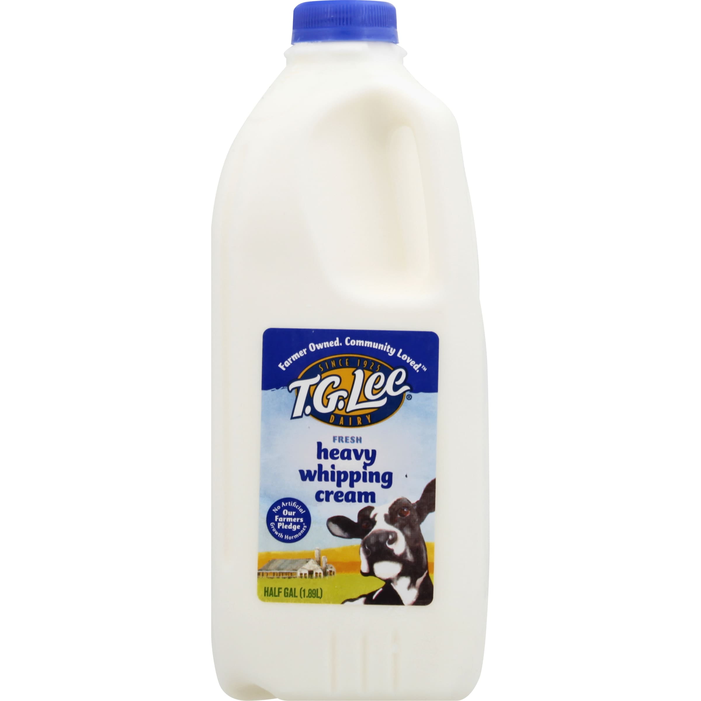 T.G. Lee Dairy 40 Fresh Heavy Whipping Cream, Half Gallon 1 Jug