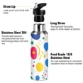 thumbnail image 3 of Yayeee 33oz Insulated Water Bottle Double Wall Stainless Steel with Flip Straw Lid, Colorful Round, 3 of 7