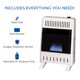 thumbnail image 5 of Calentador espacial de gas propano sin ventilación Blue Flame de 10000 BTU, 5 of 9