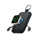 thumbnail image 1 of Power Bank RORRY Negro 10000 mAh con Cables Integrados para Celular y Apple Watch, 1 of 6