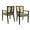 Green, variant on OUFAN Rattan Dining Chair With Arms, Farmhouse Side Chair with Upholstered, Kitchen Chairs with Vintage Rattan Backrest, Side Chair for Dining Room, Beige + Natural