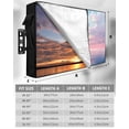 thumbnail image 7 of Outdoor TV Cover 48 to 50 Inch Weatherproof, Coastal Waterproof TV Screen Protector for Outside Decor with Zipper and Pocket 48"L x 30"H , Ocean Sunset Seagull Blue Pink Orange, 7 of 7