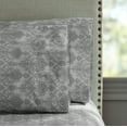 thumbnail image 5 of Hotel Style Luxury 4-Piece 600 Thread Count Gray Paisley Cotton Bed Sheet Set, Queen, 5 of 8