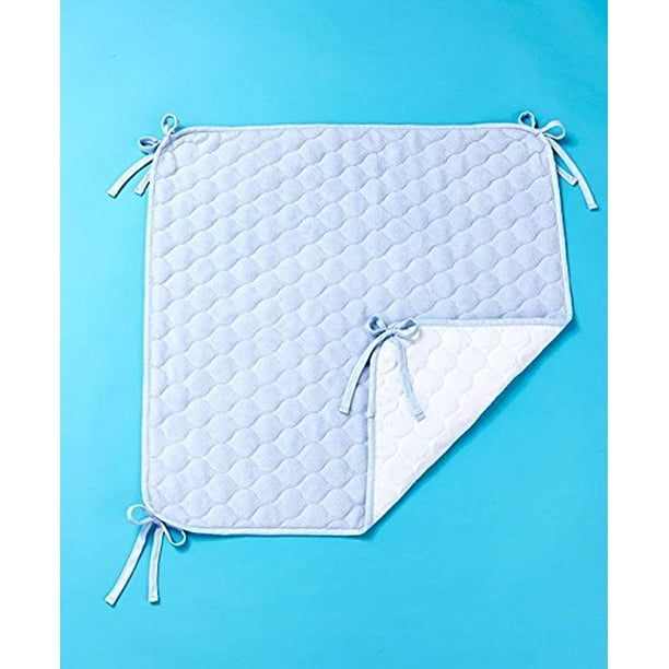 Oversized Waterproof Crib Sheet Saver (Blue)