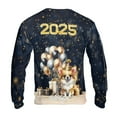 thumbnail image 2 of Happy New Year Chihuahua Welcome 2025 Balloon Firework Party All Over Print 3D Sweatshirt Unisex Merch Dog Lover Gifts Idea - 01014, 2 of 6
