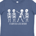 thumbnail image 4 of Inktastic It's Okay to Be a Little Different Skeletons Boys or Girls Toddler T-Shirt, 4 of 5