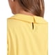 thumbnail image 5 of BLUSA CON COLLAR PETER PAN INSPIRADA EN CHIC PARA MUJERES, CON FLORES, JACQUARD, MANGAS CORTAS PUFF, ESTILO KAWAII, COLOR L AMARILLO, 5 of 6