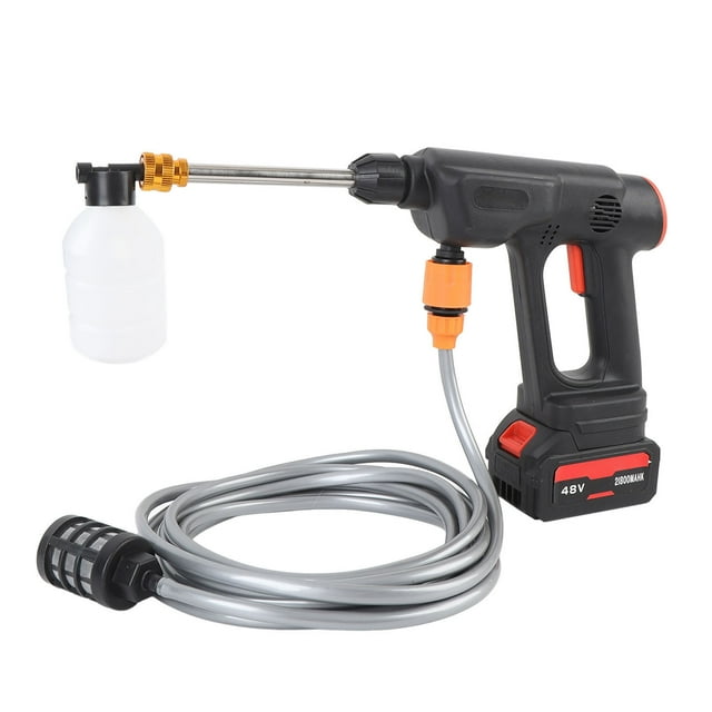 Hidrolavadora Inalámbrica A Batería, 900 PSI, Batería De 21,8 Ah, Cargador Y Boquilla 6 En 1. Hidrolavadora Portátil Inalámbrica Para El Hogar, Lavado De