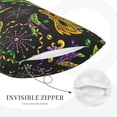 thumbnail image 3 of Honeii Carnival Mardi Gras3 Decorative Throw Pillow Case - Elevate Your Couch, Sofa, or Bed with Stylish Home Decor, Perfect Gift Idea-16"x24", 3 of 6