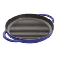 thumbnail image 1 of STAUB Grill Pans 26 cm Cast Iron Round Pure Grill, Dark-Blue, 1 of 1
