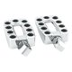 thumbnail image 3 of Estriberas para motocicleta, 1 par, prácticas, de aleación de aluminio, piezas altas, portátiles, directas Plateado delantero, 3 of 9