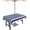 Navy, variant on Outdoor Tablecloth with Umbrella Hole and Zipper 60 x 102 Inch Stripes Abstract Navy Blue Geometric Simple Table Cover for Rectangular Tables Waterproof Tabletop Collection for Patio Garden Picnic