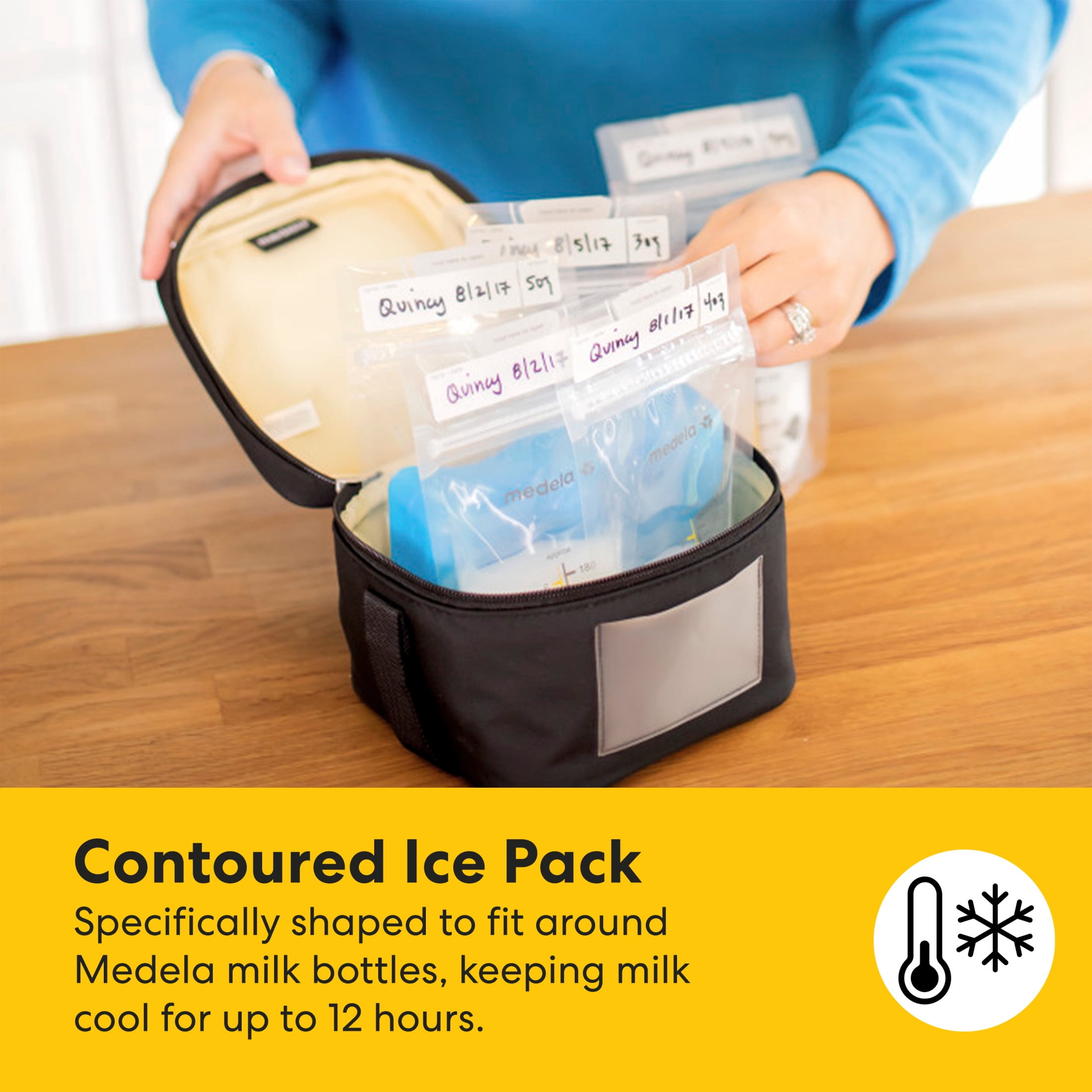 Medela Breast Milk Cooler Bag Set, 10 piece set