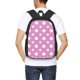 thumbnail image 4 of Fotbe Purple And White Polka Dot Mochila para Hombre y Mujer - Tela Oxford 600D Resistente - Mochila Impermeable de Gran Capacidad para Escuela, Viajes y Senderismo, 4 of 6