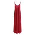 thumbnail image 3 of Vestido de tirantes con cuello en V profundo y color liso para mujer talla grande - Ropa sexy para ocasiones informales, 3 of 3