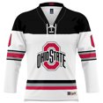 thumbnail image 2 of Unisex GameDay Greats #0 White Ohio State Buckeyes Women's Hockey Jersey, 2 of 4