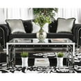 thumbnail image 3 of Bowery Hill Glass Coffee Table in Chrome Finish, 3 of 6