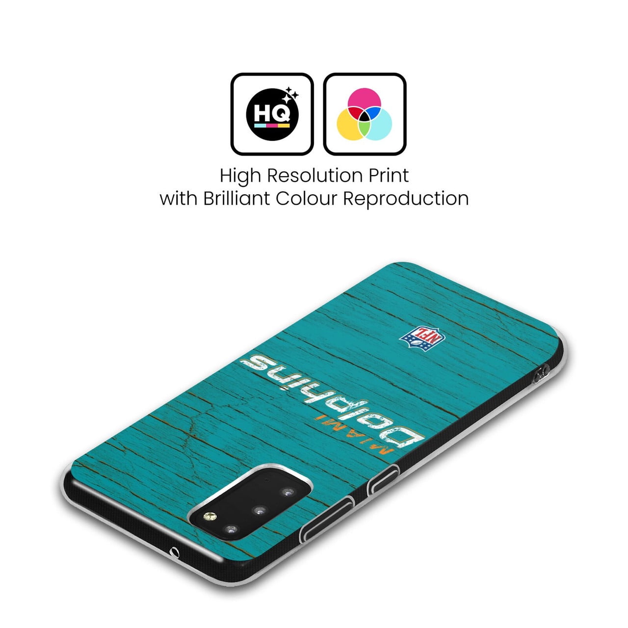 Head Case Designs NFL Miami Dolphins Logo Distressed Look Soft Gel Case for Samsung Galaxy A14 5G