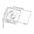 thumbnail image 2 of FONWILYO 20 Sets Mirror Fixings Plastic Clear for DIY Projects in Home, 2 of 8
