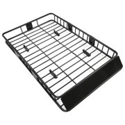 Fit For Basket Rooftop Carrier Universal Car Luggage Holder 64" Roof Rack Cargo