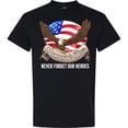 thumbnail image 3 of Inktastic Memorial Day Never Forget Our Heroes Bald Eagle T-Shirt, 3 of 5