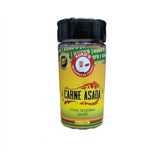 Kuko's Carne Asada Steak Spice Rub 5 oz - Authentic Latin Flavors, Vegan