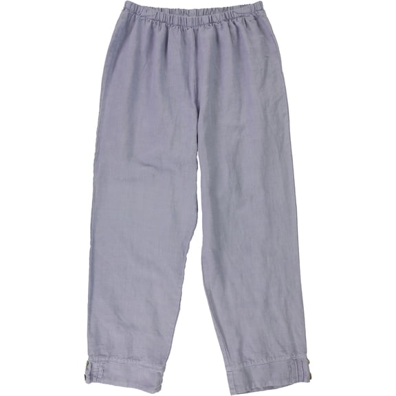 HC Collection Womens Pintuck Hem Casual Lounge Pants, Purple, Petite, PS