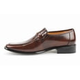 thumbnail image 3 of Majestic Men's 20082 Checkered Design Dress Loafers Shoes, 3 of 4